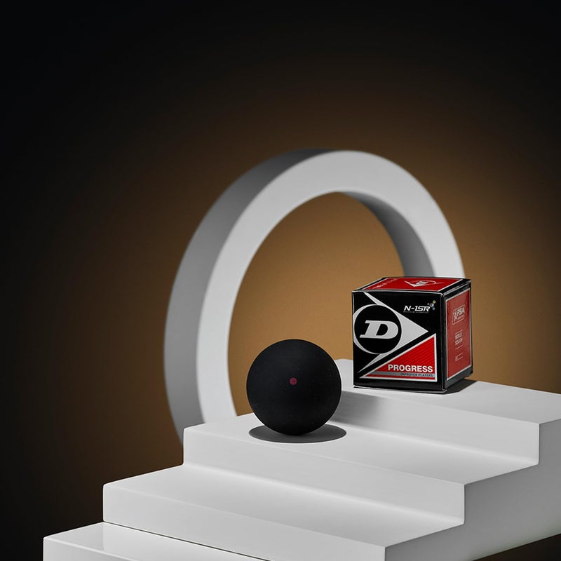 Dunlop Squash Balls Progress Red, 12 Balls, for Recreational and Hobby Players - Medium Speed - Image 2